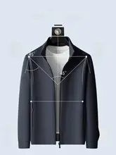春秋用 メンズスポーツジャケット【ビジネスカジュアル・ゆったりデザイン】（セットアップ対応）