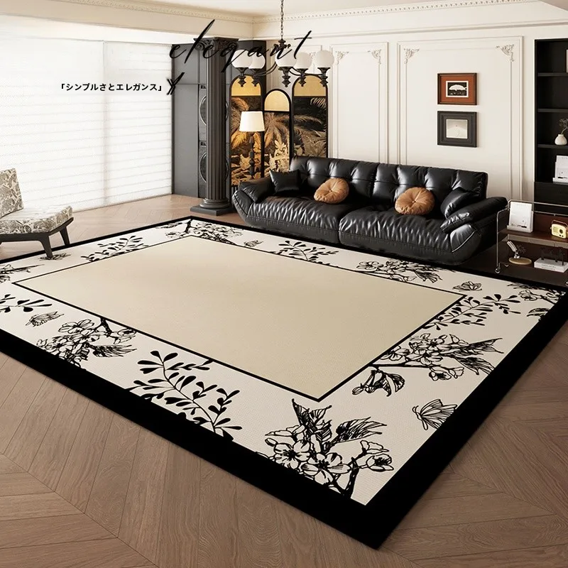 中古ヴィンテージ風ラグ：185×185cmサイズに合う和室用のシンプルデザイン商品