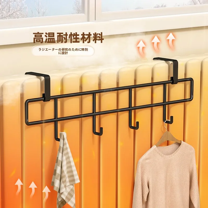 穴あけ不要暖房パイプ用ハンガーラック：物干しDIYで実現可能な多機能タイプの使い方
