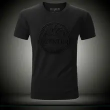 メンズ 夏用ショートスリーブTシャツ【立体的なエンボス加工・スリムフィット・クルーネック】