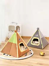 冬用厚手猫テントハウス【半封閉式・安全感抜群・小型犬兼用】