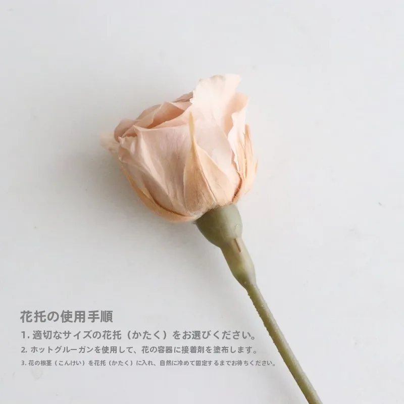 永生花DIYツールセット：花托・ワイヤー・グルーガンを含む完全なアレンジメント準備