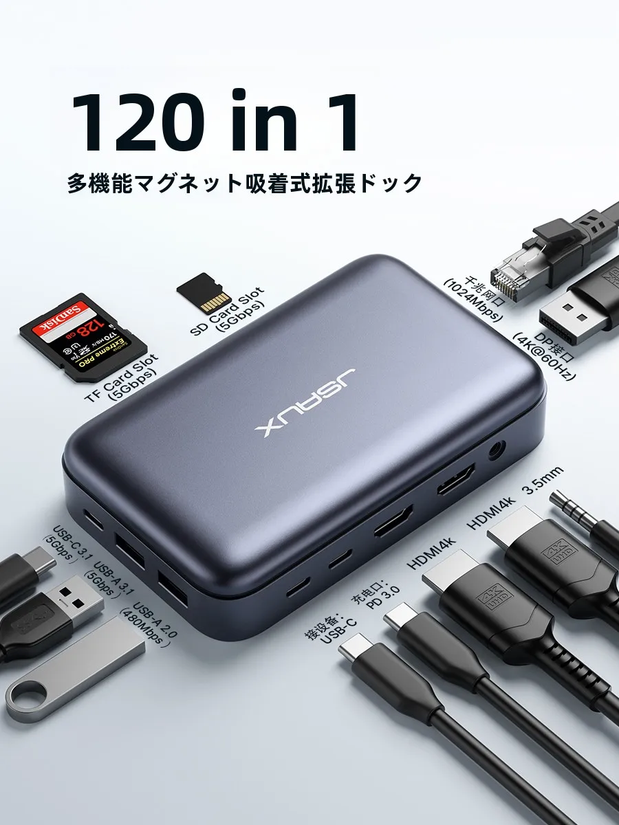 USB Type-C ハブで何ができるのか？多機能ドックが日常を変える理由とは