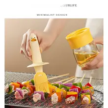 オイルブラシ兼用ガラス容器【家庭用・耐高温・食品グレード・バーベキュー用】
