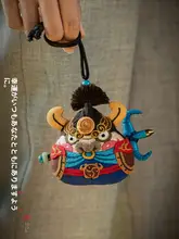 自分で刺繍できる牛のキャラクター香囊【手作りD.I.Y.材料キット・平安符仕立て】