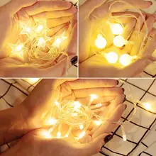 アウトドアキャンプ用LEDカラフルライト【星型・雰囲気を演出するストリングライト・絡まり防止】