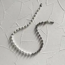 珍珠を使用したシンプルデザインのネックレス【男女兼用・夏向け・カジュアルスタイル】