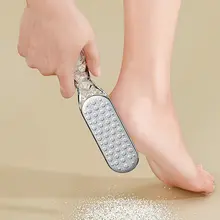 不死皮老茧除去用両面ステンレス製かかと削り器【家庭用・足の角質削り・軽量】