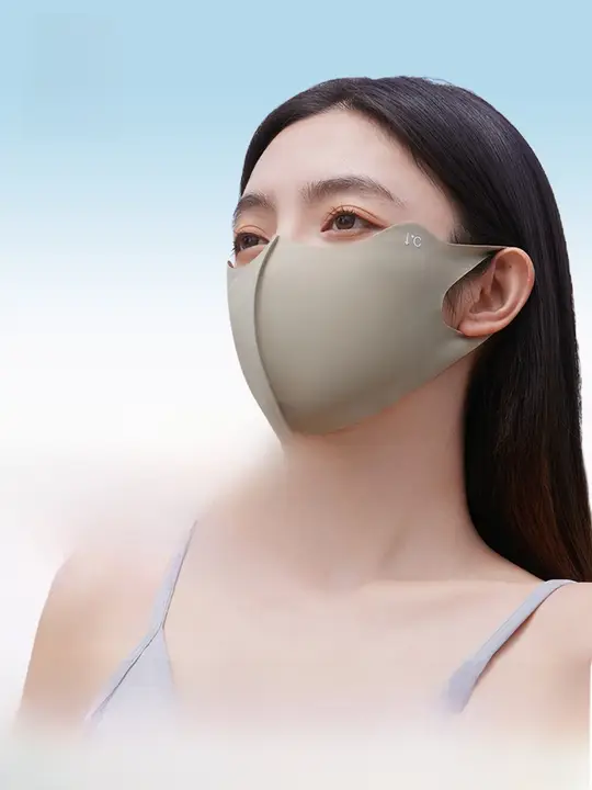 女性用アイスシルクマスク【全顔カバー・UVカット・通気性・春用】