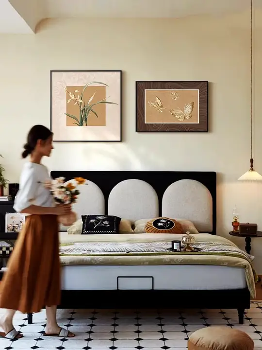 宋代美学の壁掛けアート【中古風・復古デザイン・寝室やリビング用】