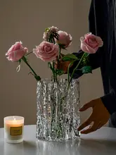 花瓶 装飾用 透明ガラス モダンスタイル