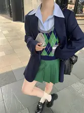 リブ編みハイネックベスト【異なるカラー展開】（セットアップ対応）