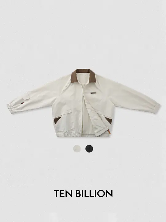 多ポケットデザインのユニセックスワークジャケット【秋用・カラーブロック】
