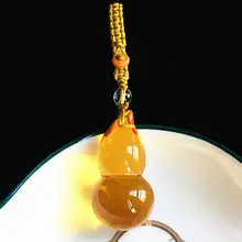 黄水晶製 フラスコ型キーホルダー【風水運気アップ・カップル向け】