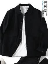 春用メンズゆったりコーデュロイジャケット【ワークスタイル・翻領】