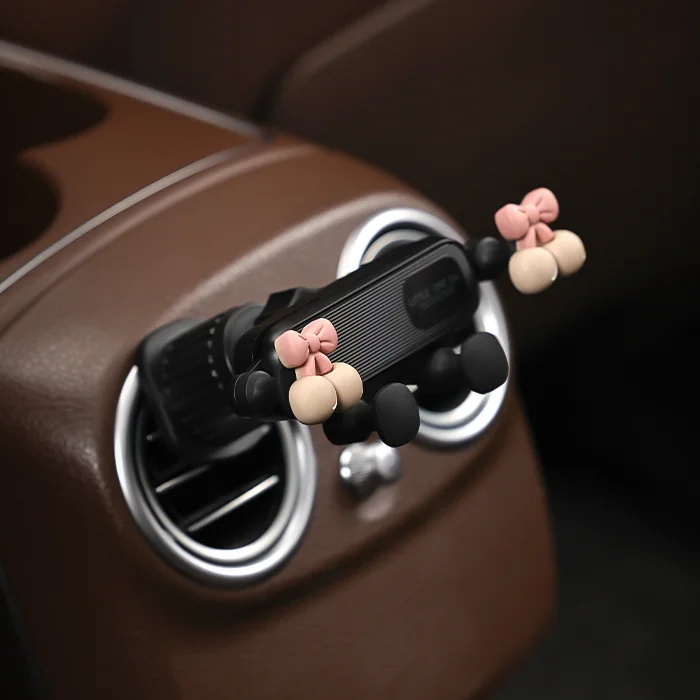可愛いカートン車載スマホホルダー【エアコン通気口用・実用的】