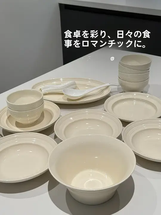 モダンミニマリストデザインの食器セット【高級感ある皿と箸】（セットアップ対応）