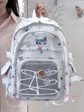 可愛いヒゲの雛鳥デザインのリュックサック【女子中高生向け・シンプル・日常使い】（セットアップ対応）