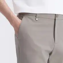 快適な着用感の薄手テーパードパンツ【四方向ストレッチ・クールな仕上がり】
