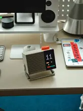 Bluetoothスピーカー デスクトップスピーカー ヴィンテージ コンパクト PC用 ギフト オレンジ 「syitren」