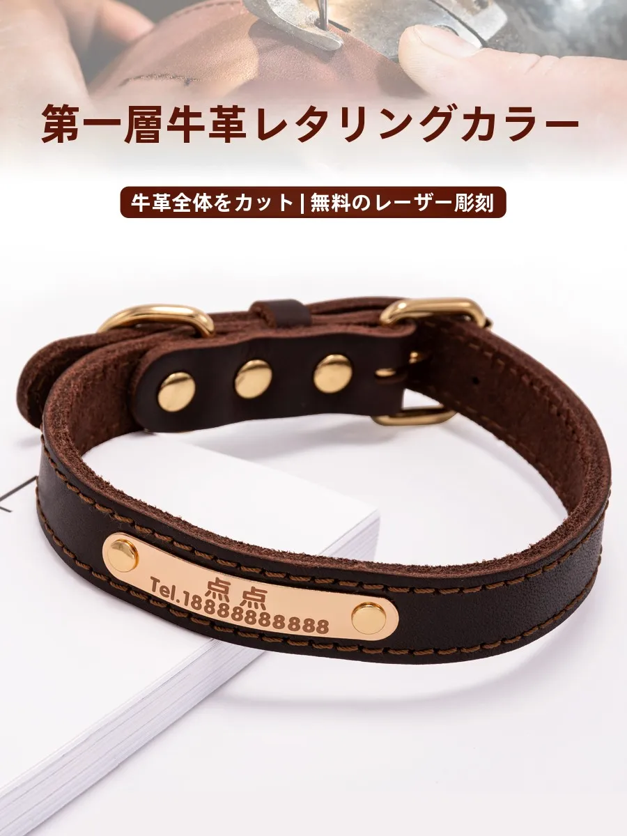 犬のお散歩グッズをコスパ良く揃える方法 - 牛革製刻印付き首輪の定義と特性
