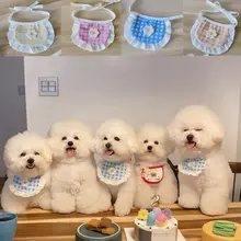 犬用エプロン【可愛いレース縁・大きいサイズ・シンプルデザイン】