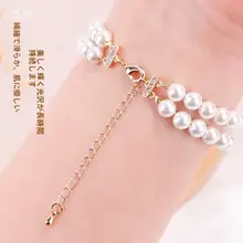 18Kゴールドコーティングの延長チェーンとダ ブルパールブレスレット用金具【DIY用・ロブスタークラスプ・ハンドメイド専用】