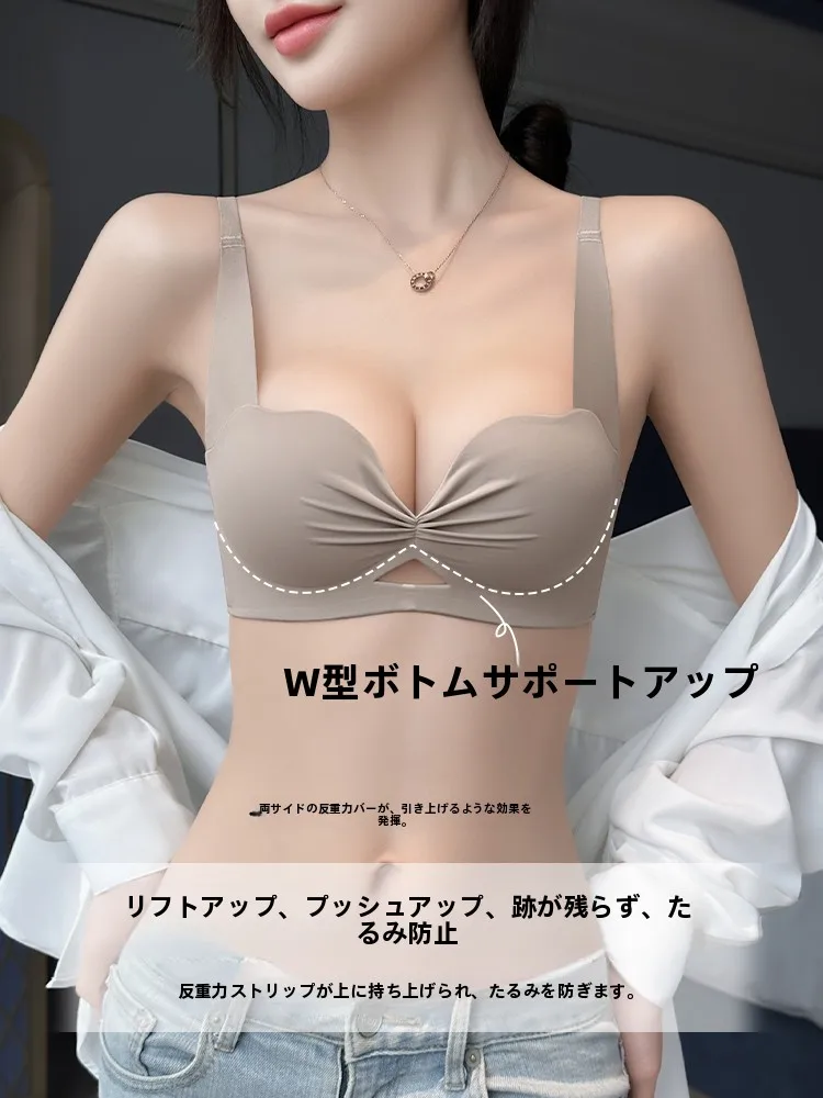 ブラジャーの肩紐が落ちる対策としての無痕デザインと3/4罩杯構造