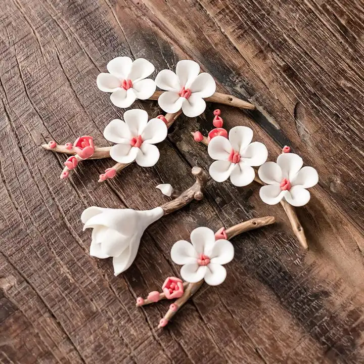 手作りの玉兰花の香りを楽しむ茶卓装飾【ミニペンスタンド・おしゃれな飾り】