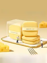 超柔軟のスポンジメイクアップパフ【リキッドとパウダー両用】