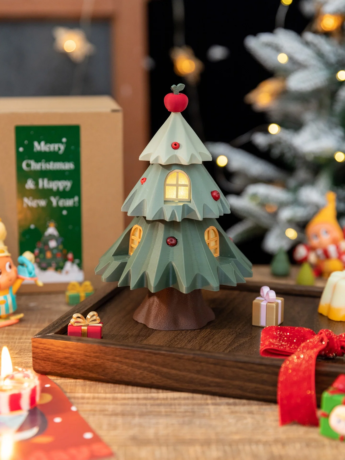ミニアートクリスマスツリー装飾品：子供向けギフトとしての実用性とデザインのバランス