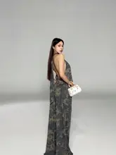 水洗迷彩ワイドパンツ【夏用・薄手・トレンド】（セットアップ対応）