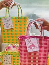 夏用 手作り編みバッグ【トートスタイル・カジュアル・バケツ型】