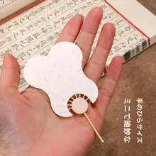 ビンテージミニ扇子型ブックマーカー【中国風・創造的な手描き・宣紙使用】
