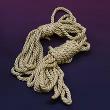 日式ロープアート用カラフル麻ひも【結び方レシピ付き・自縛用】