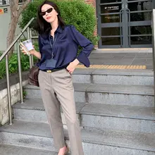 快適なストレートパンツ【秋用・細身・カジュアル】（セットアップ対応）