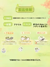 アクリル製 冷蔵庫  用マグネットデコレーション【アニメデザイン・スライド式】