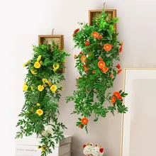 壁掛け用造花アート【リビングや寝室の装飾用・フェイクグリーン・創意デザイン】
