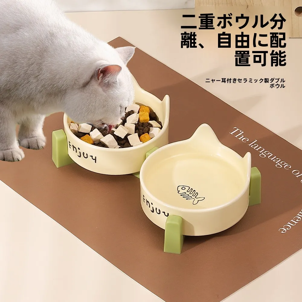 猫の水とごはんを一緒に入れるダブルボウル、どう選ぶ？