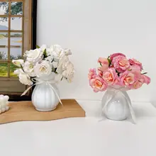 韓国風 サンシャインローズの造花ブーケ【インテリア飾り・リビングやダイニングに最適】