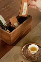 茶缶 天然木 卓上収納 茶道具セット 茶匙 茶針 茶挟 筆立て