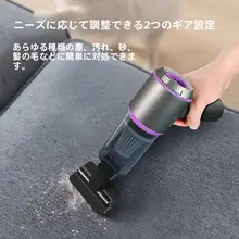 ワイヤレス車載ハンドヘルド掃除機【ミニサイズ・強力吸引・吹き吸い一体型】