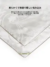 白鹅绒使用の桑蚕丝掛け布団【夏用・春秋対応・軽量】
