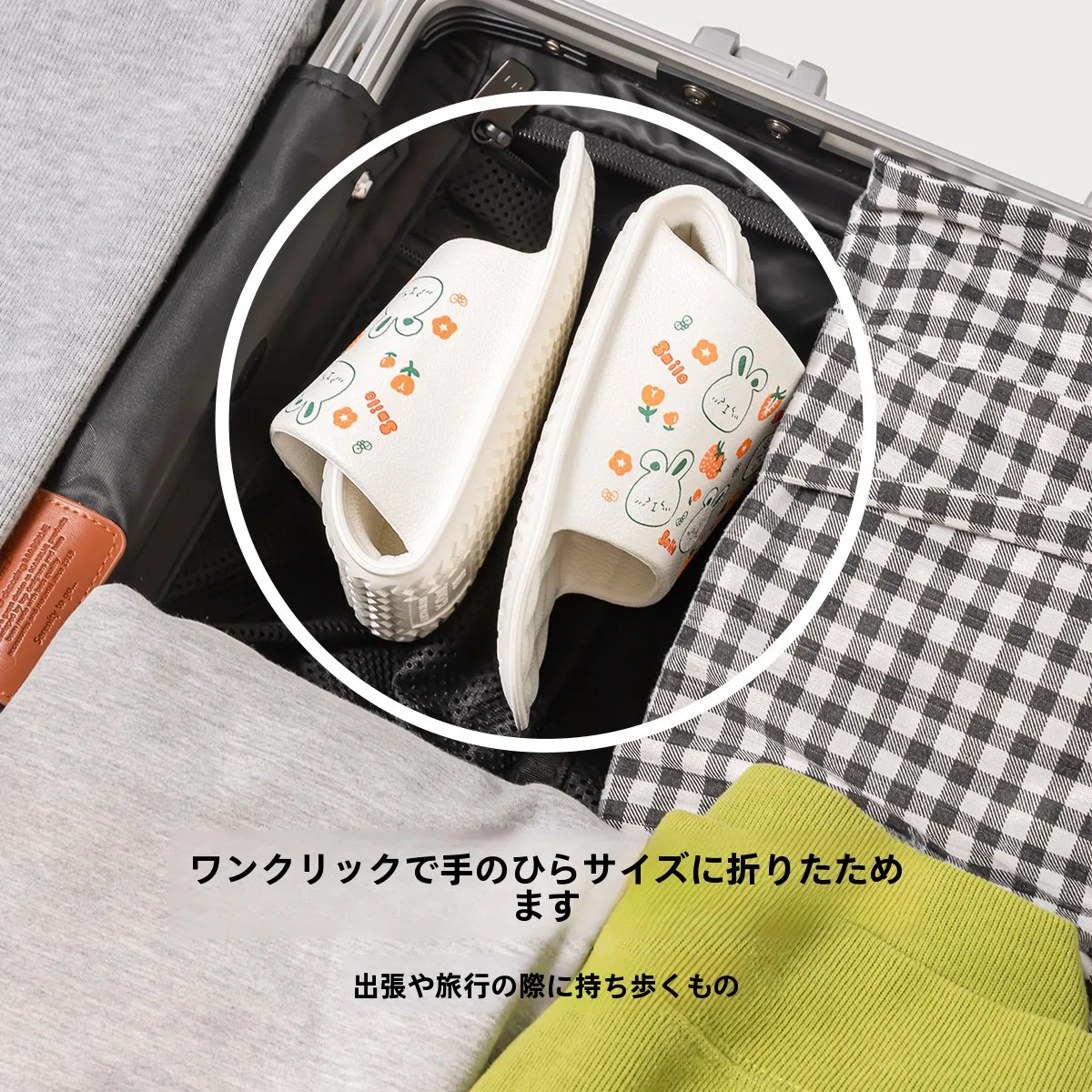 折りたたみ式 レディースビーチサンダル：旅行・防滑・洗える機能が実証された実用性