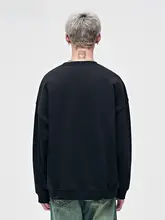 ドット柄デザインの裏起毛スウェットシャツ【メンズ・長袖・春秋用・フィット】