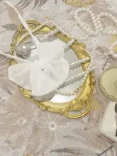 レースリボン付きカーテン装飾用アクセサリー【北欧風・結び紐・花柄】