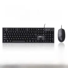 有線キーボード・マウスセット【オフィス・静音・デスクトップ・ノートパソコン対応】