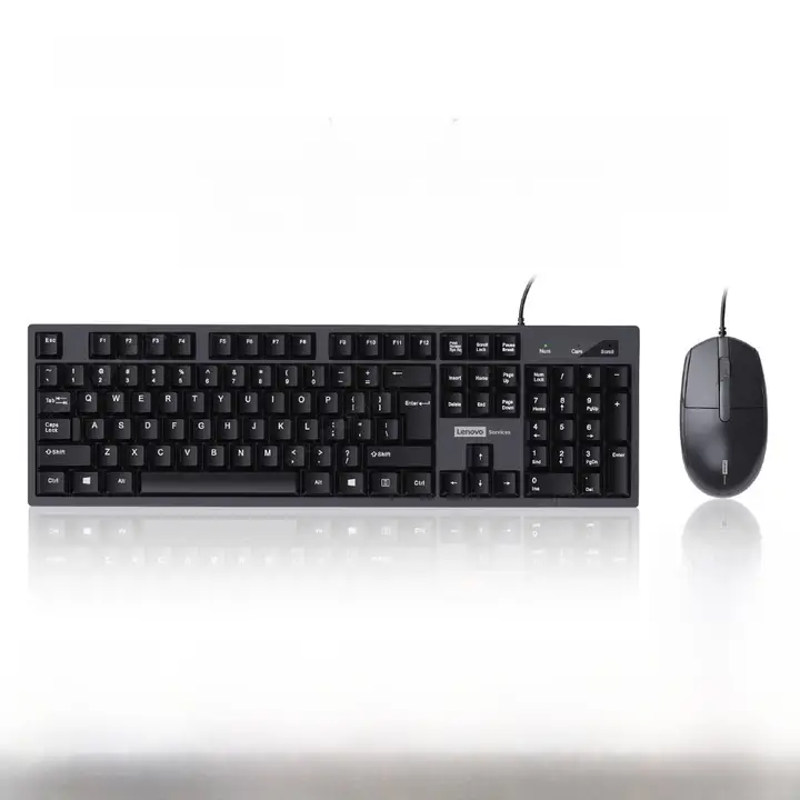 有線キーボード・マウスセット【オフィス・静音・デスクトップ・ノートパソコン対応】