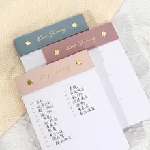 シンプルデザインのメモ帳【撕き取り可能・週次プラン・To Doリスト用・交換可能な中身入り】