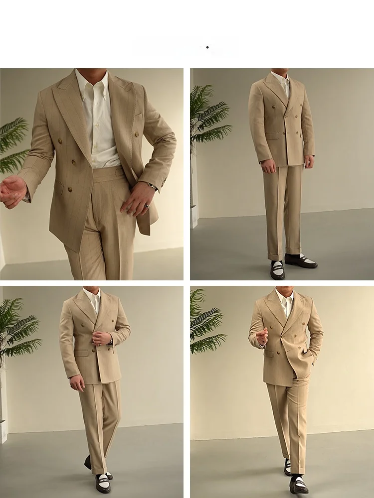 メンズ フォーマル 私服をどう選ぶ？ストライプのダブルボタンスーツが実は最適な理由